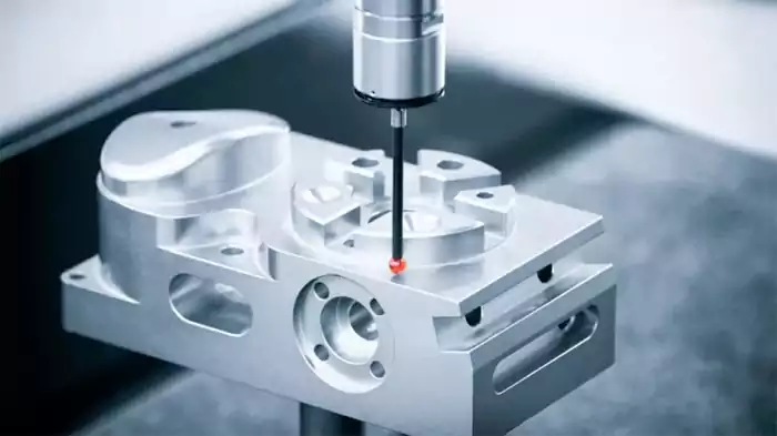 Measuring a precise CNC machined part