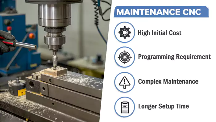 CNC machine maintenance graphic