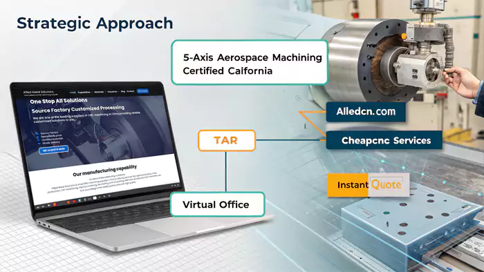 Placeholder image showing a computer screen with online search results for CNC machining