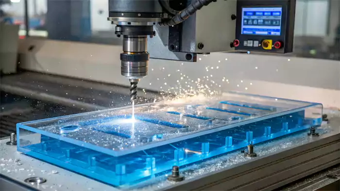 CNC routers cut acrylic with precision