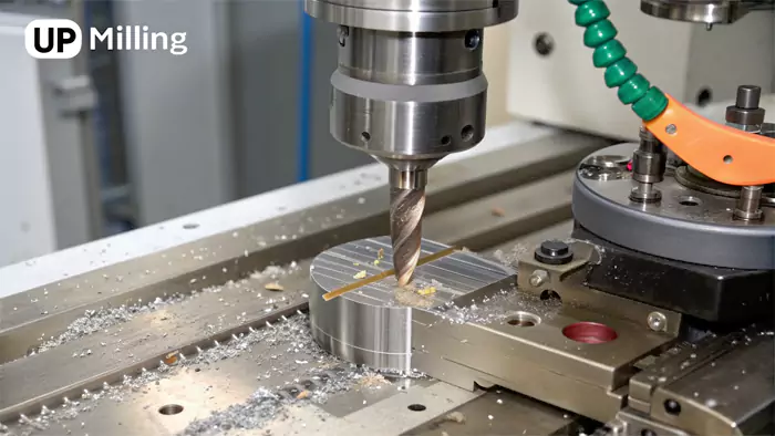 Chip formation in up milling