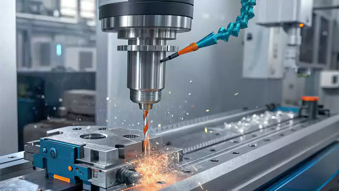 CNC Machine Operating at High Speed