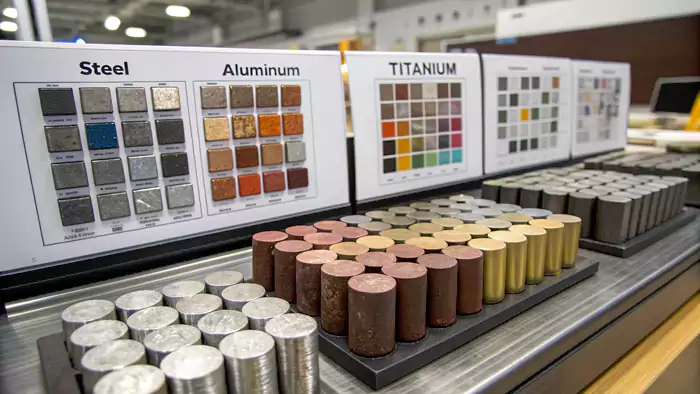 Samples of different metal alloys that can be annealed