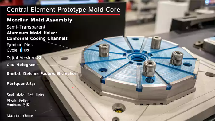 Checklist or graphic of considerations for prototype molds