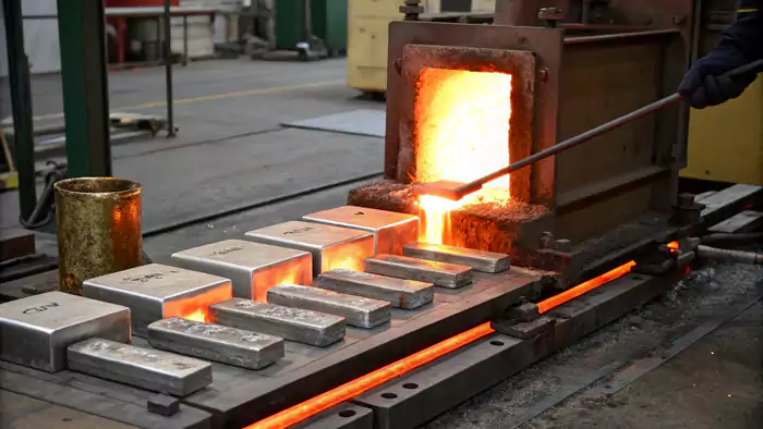 Diagram illustrating the three stages of the annealing process: heating, soaking, cooling