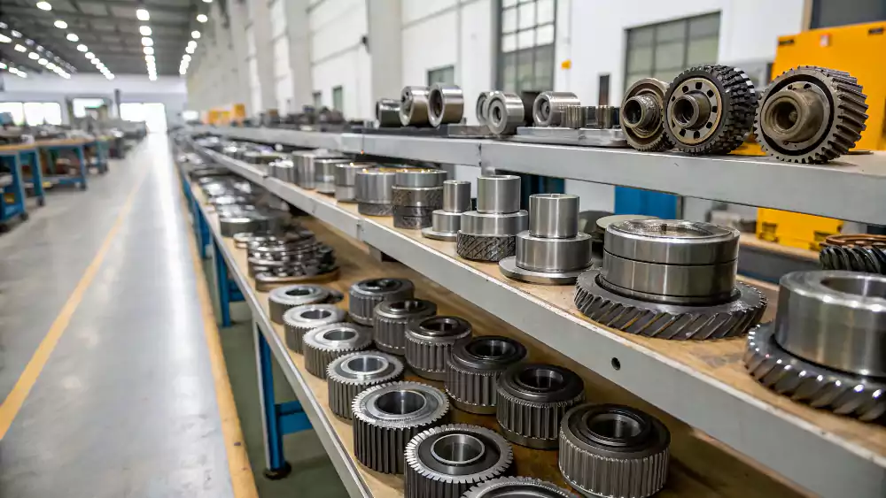 Examples of hard turned parts like gears and bearings