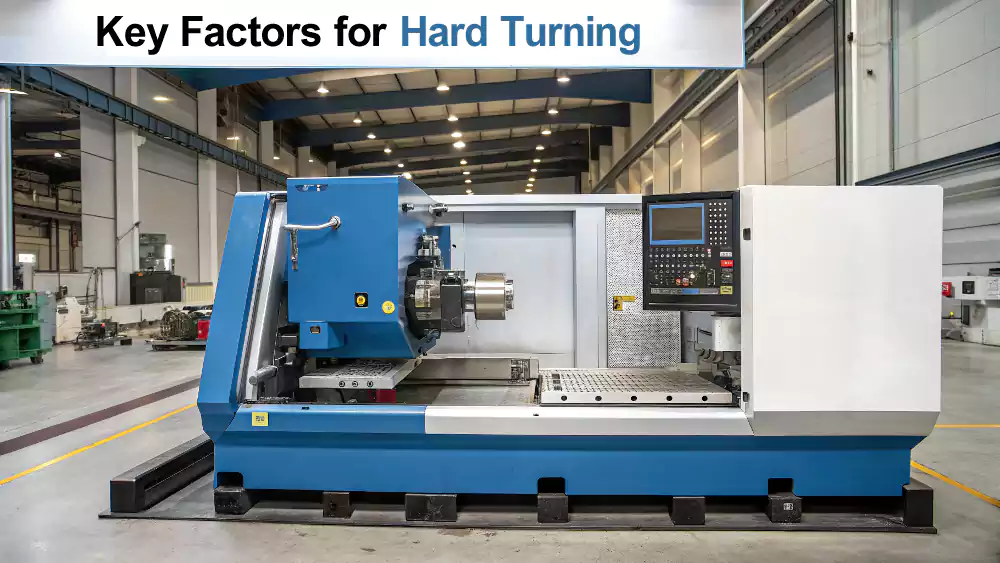 CNC machine setup for hard turning