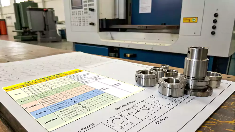 What is a GD&T symbol reference table?