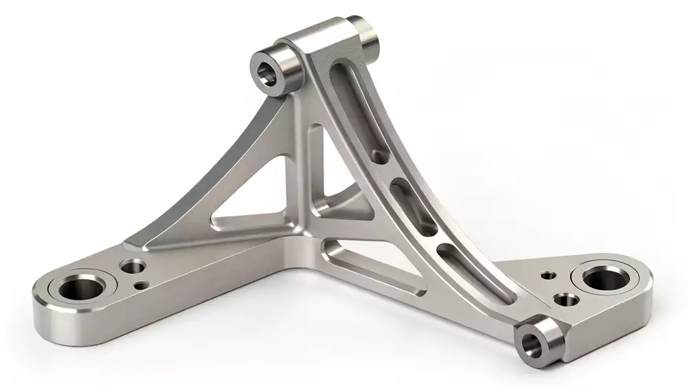 CNC Machining of Titanium Alloy Aircraft Landing Gear Structural Brackets
