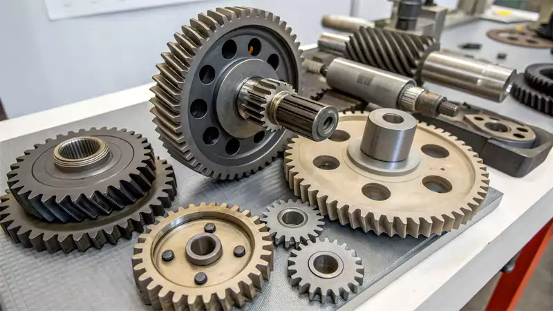 Assembly Diagram of Different Types of Gears