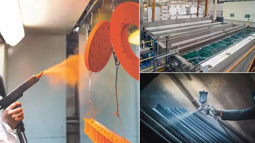 powder coating vs anodizing vs painting comparison
