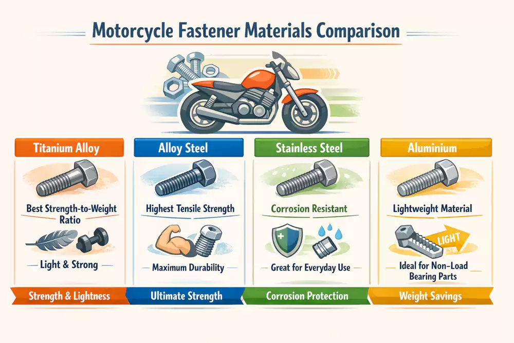 fastener material comparison chart