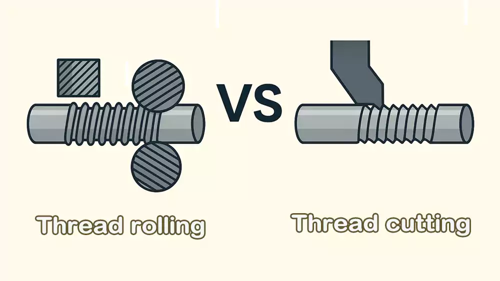 thread cutting vs thread rolling