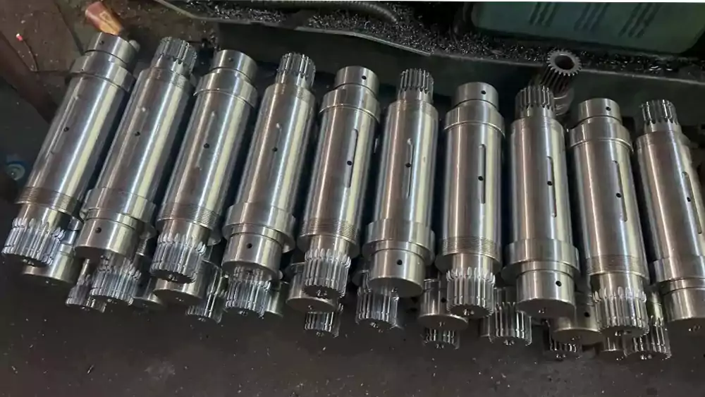 Heat treated alloy steel shafts ready for CNC finishing