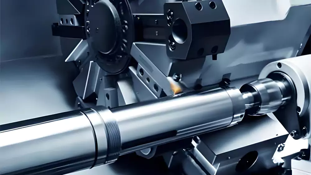 custom automotive shaft machining CNC turning grinding heat treatment