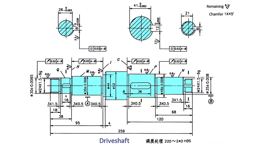 shaft tolerance cost comparison