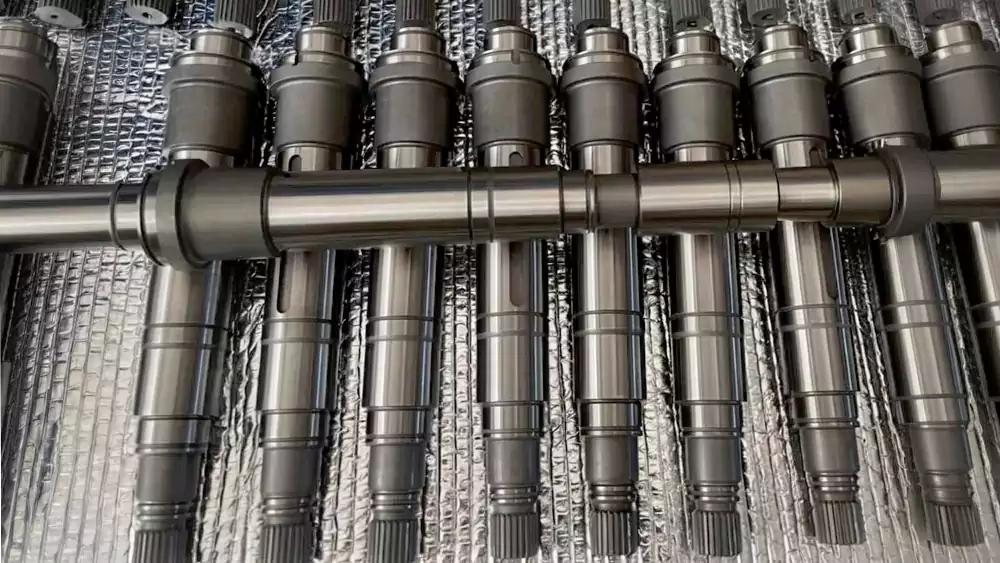 Custom CNC machined steel shafts for industrial and automotive use