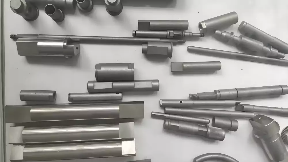Different shaft material types including carbon steel alloy stainless and aluminum