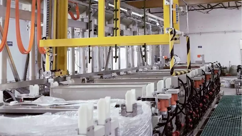 electrolytic chrome stripping setup