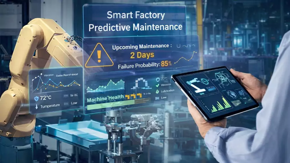 smart factory cnc predictive maintenance industry 4 system