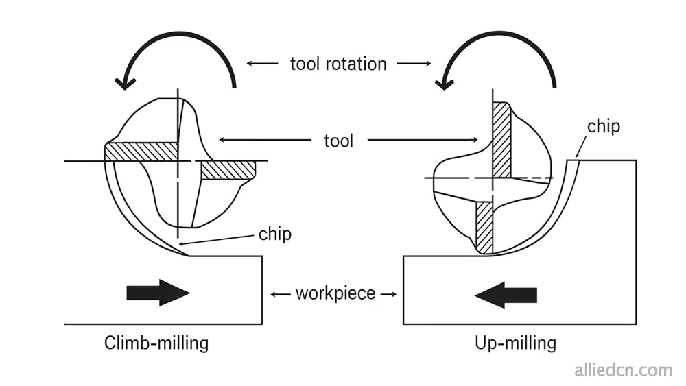 climb vs conventional milling comparison