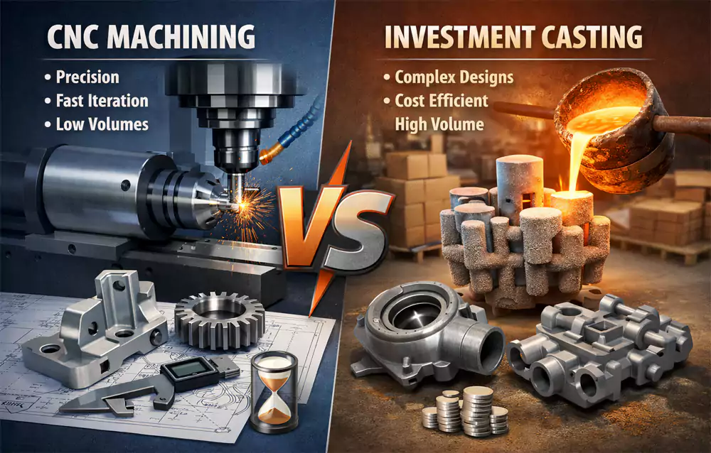 when to use cnc machining vs investment casting decision guide