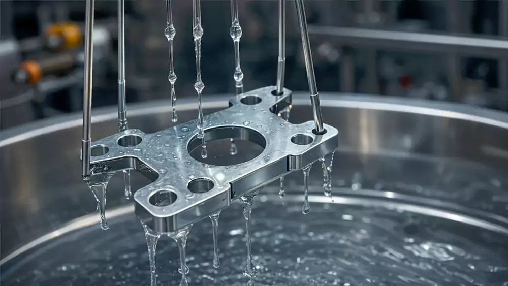 electroplating process on cnc machined metal parts