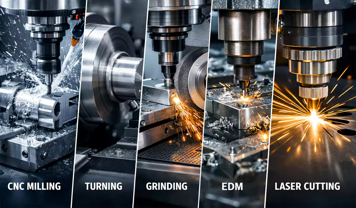 cnc milling turning grinding edm aluminum precision processes