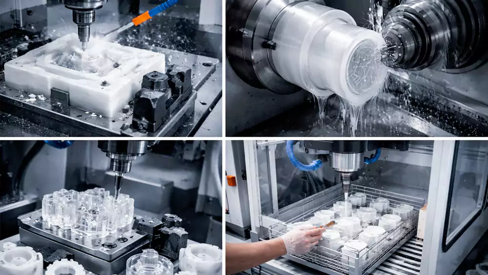 common cnc machining processes used for plastic parts manufacturing