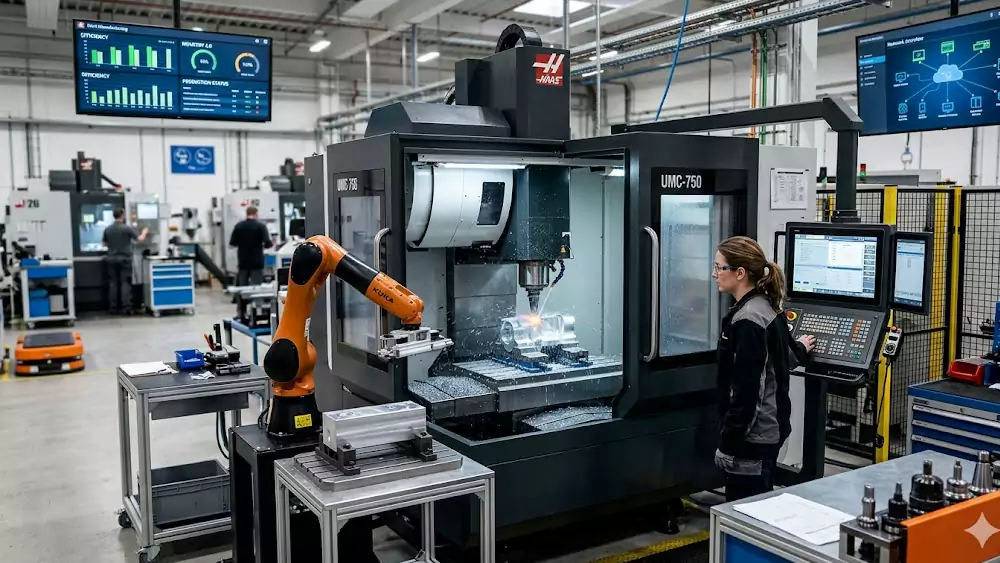 Precision CNC machining and Industry 4.0 automation