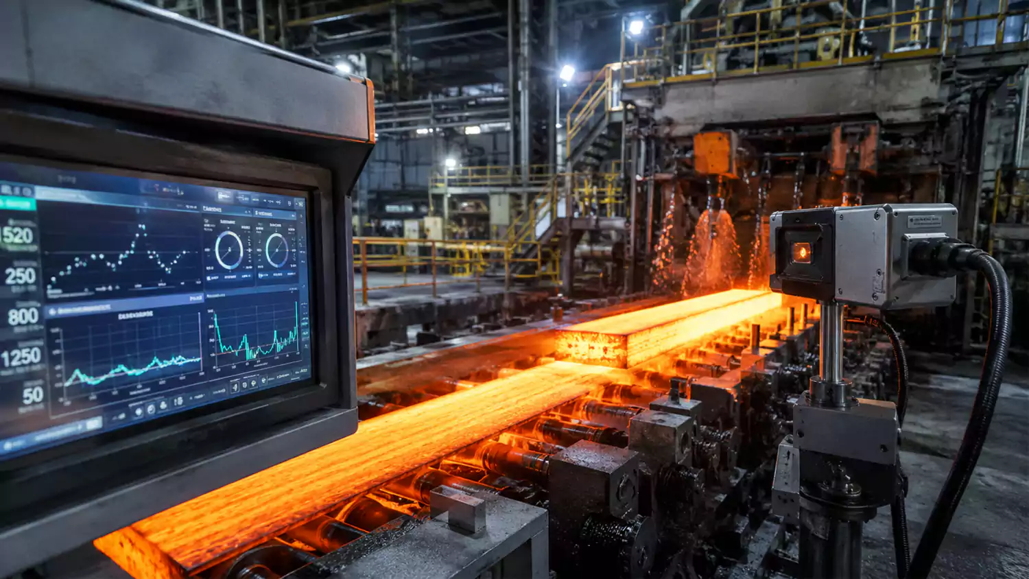 quality inspection and process monitoring during continuous casting steel production