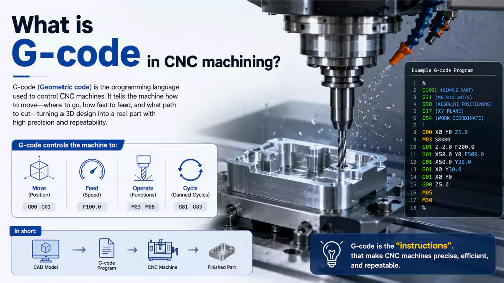 What is G-code in CNC machining