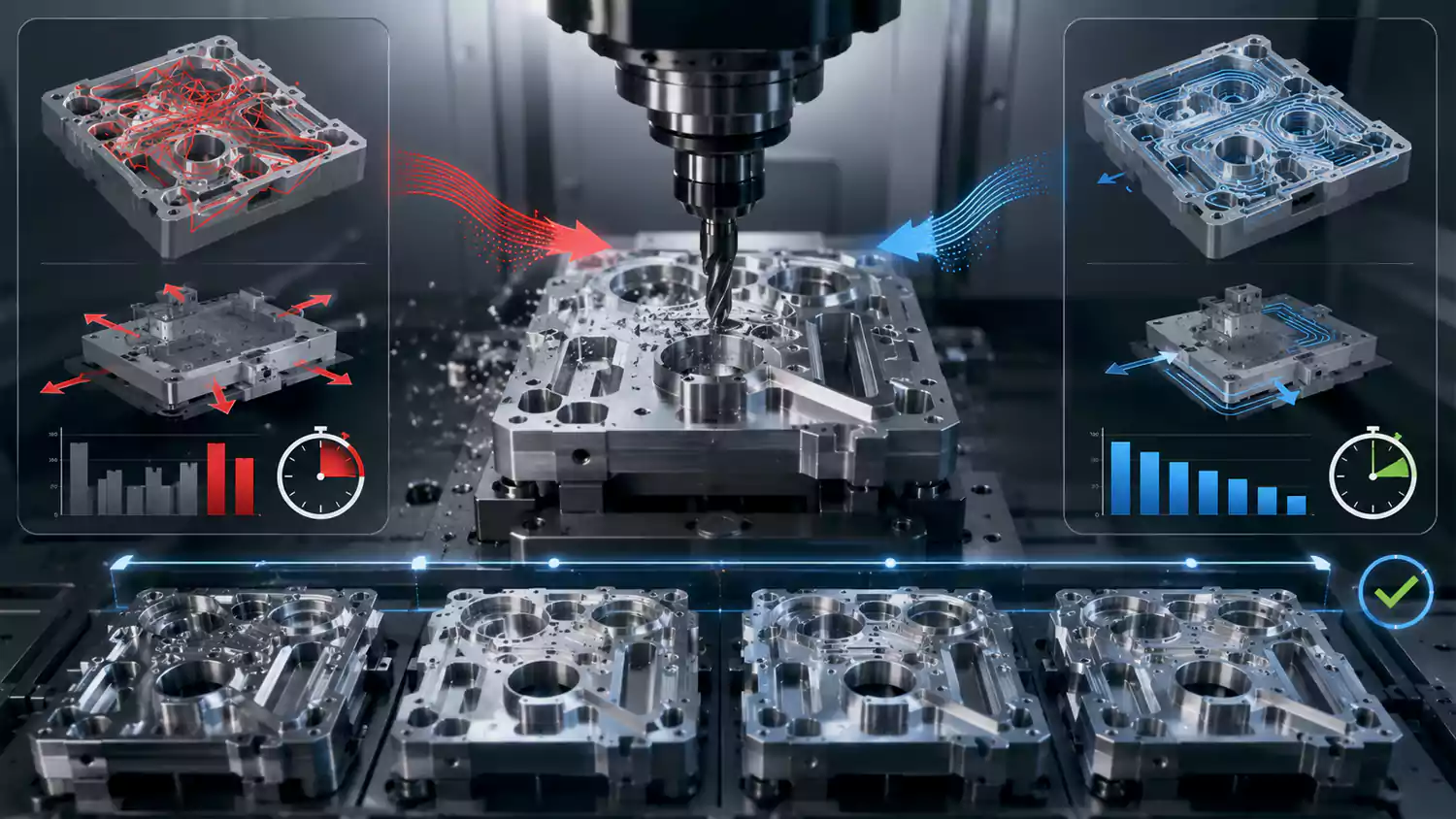 cnc machining process optimization with automated production setup