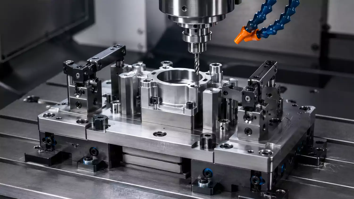 custom jig tool used for precision cnc machining setup
