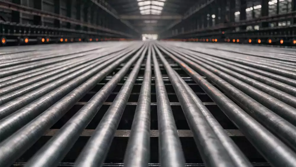 dense continuous cast metal bars prepared for cnc machining and industrial applications