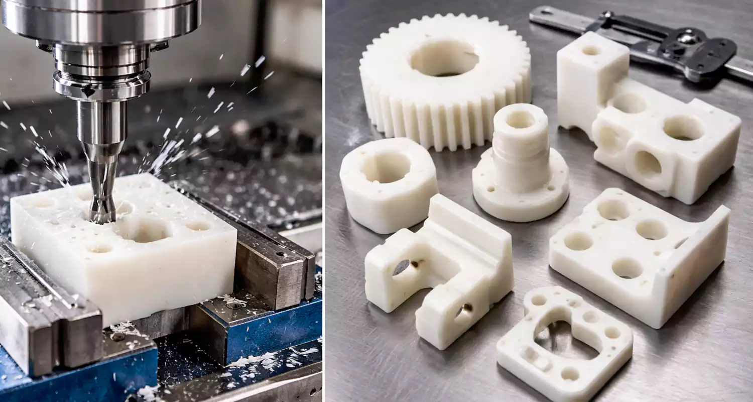 precision cnc machining services for nylon and delrin plastic parts