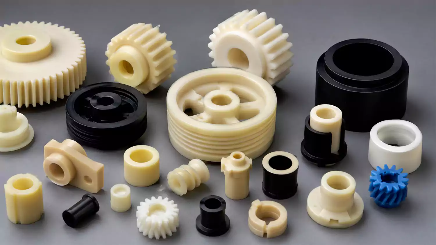 nylon engineering plastic material used for industrial gears bushings and wear components