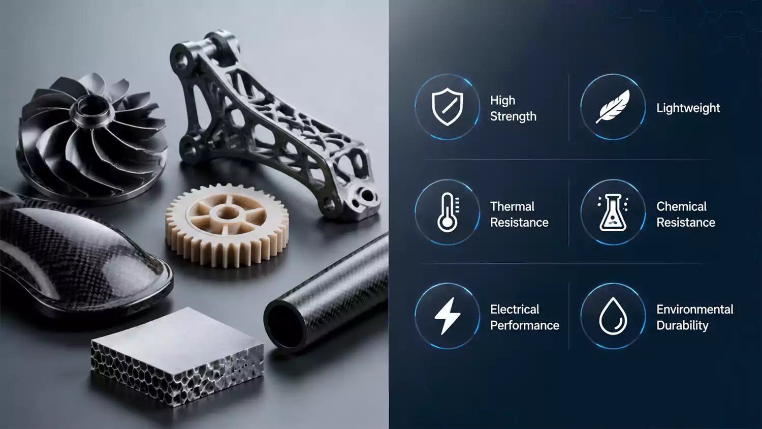 advanced engineering material properties for industrial product design