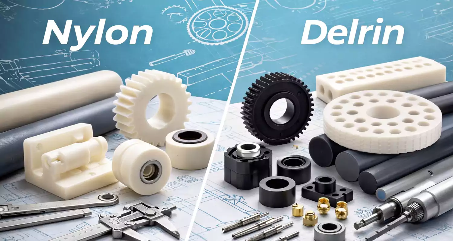 engineering guide for choosing nylon or delrin material for cnc parts