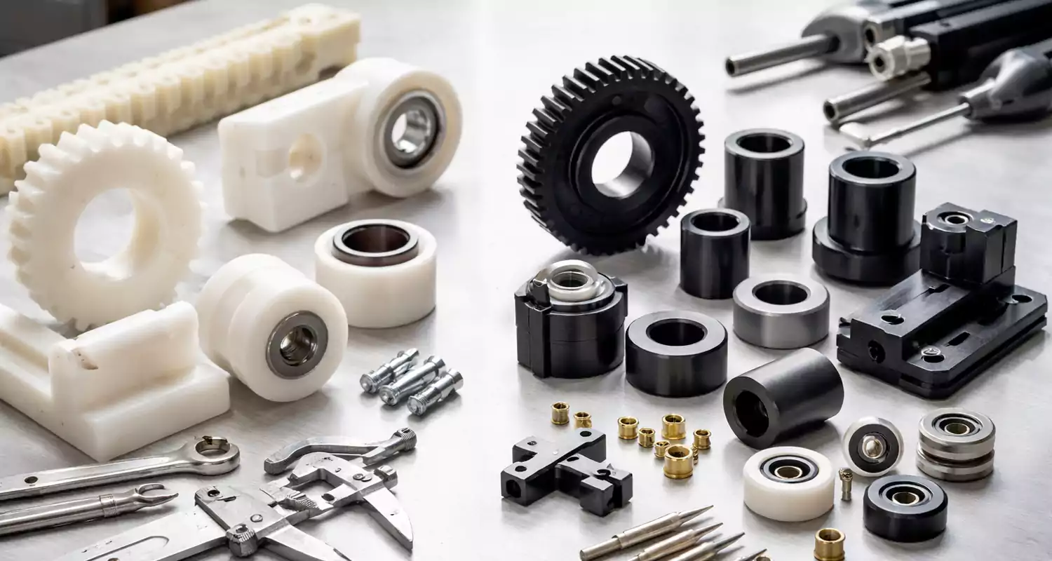 industrial applications of nylon and delrin plastic machined components
