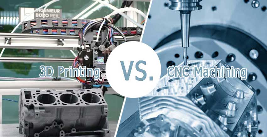 CNC Machining vs 3D Printing