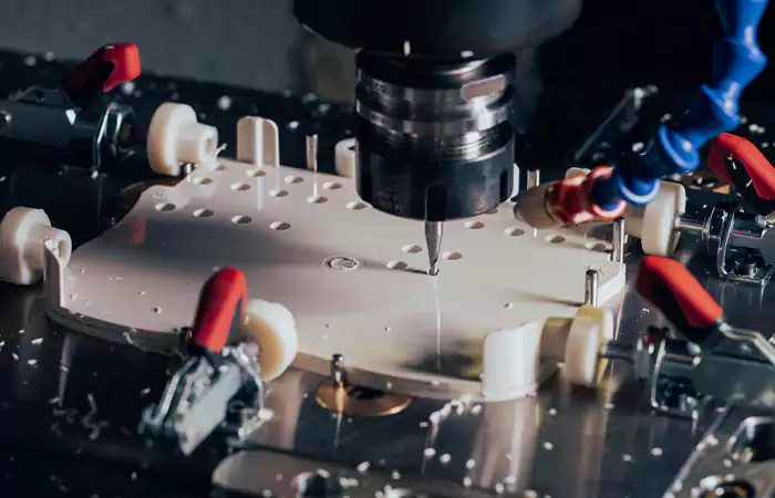 Precision drilling and processing of electronic components