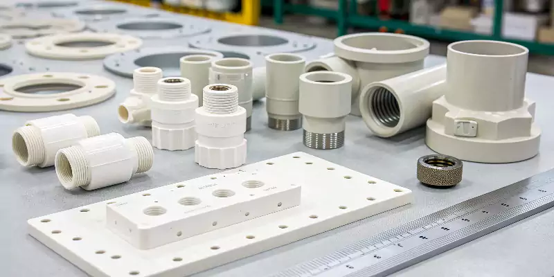 PVC parts in various industries