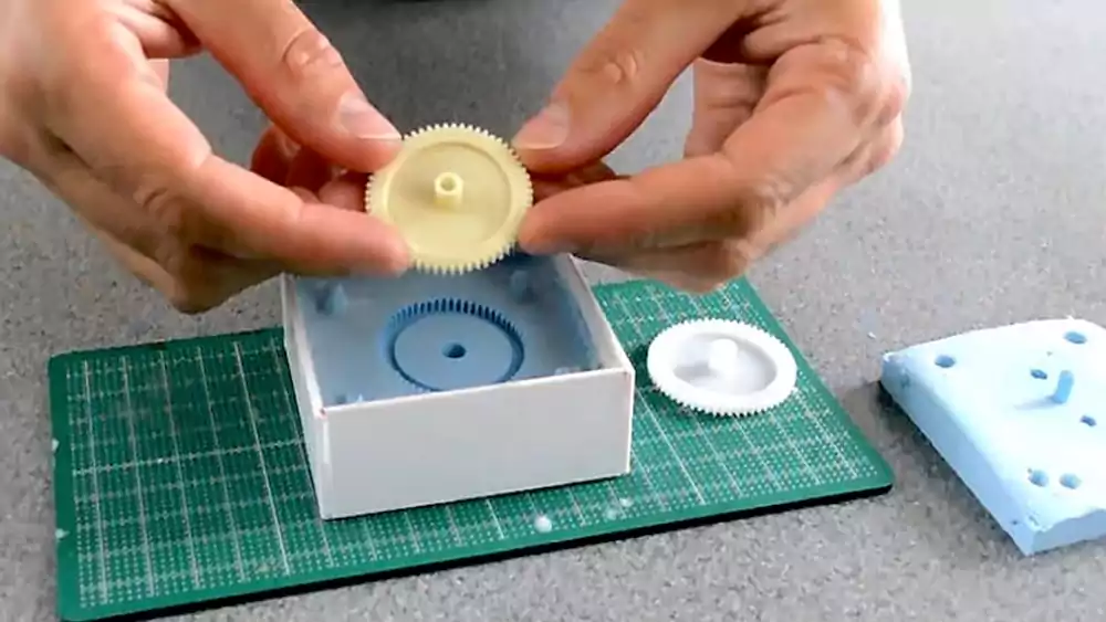 Plastic parts made with silicone molds
