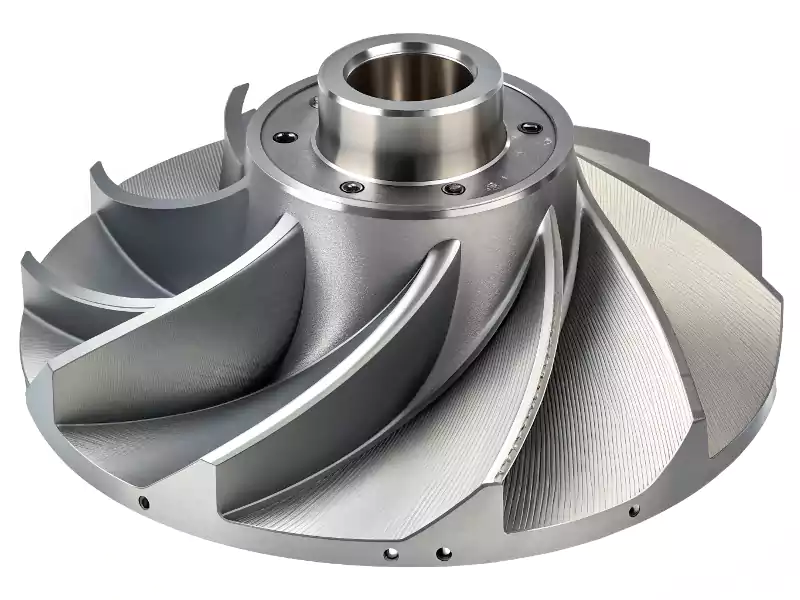 Aluminum alloy automotive turbocharger impeller