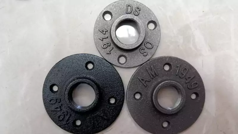 Cast iron flange components