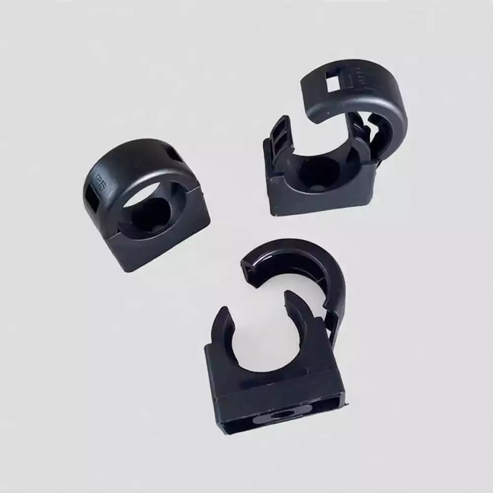 Black nylon mounting base brackets